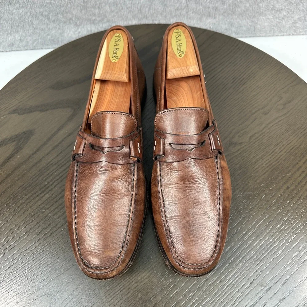 Santoni penny loafers